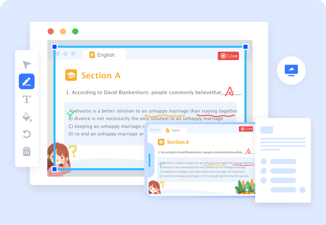 Large virtual classes